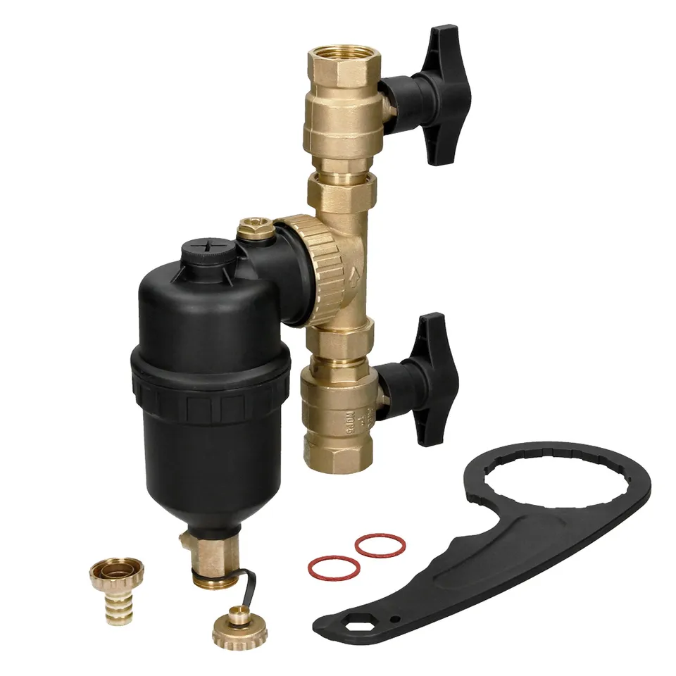 LuxeBath séparateur de boues magnétique 1"-3/4" vannes