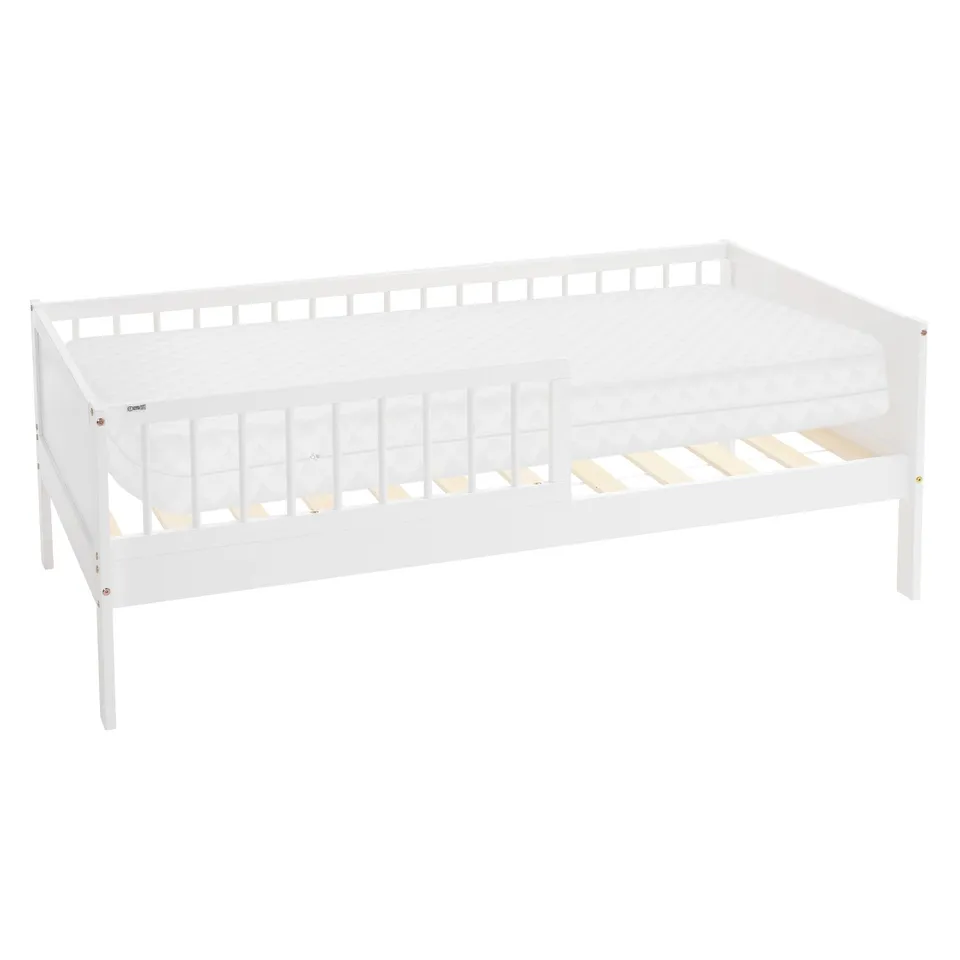 ECD Germany Kinder lit enfant 80x160 blanc avec matelas