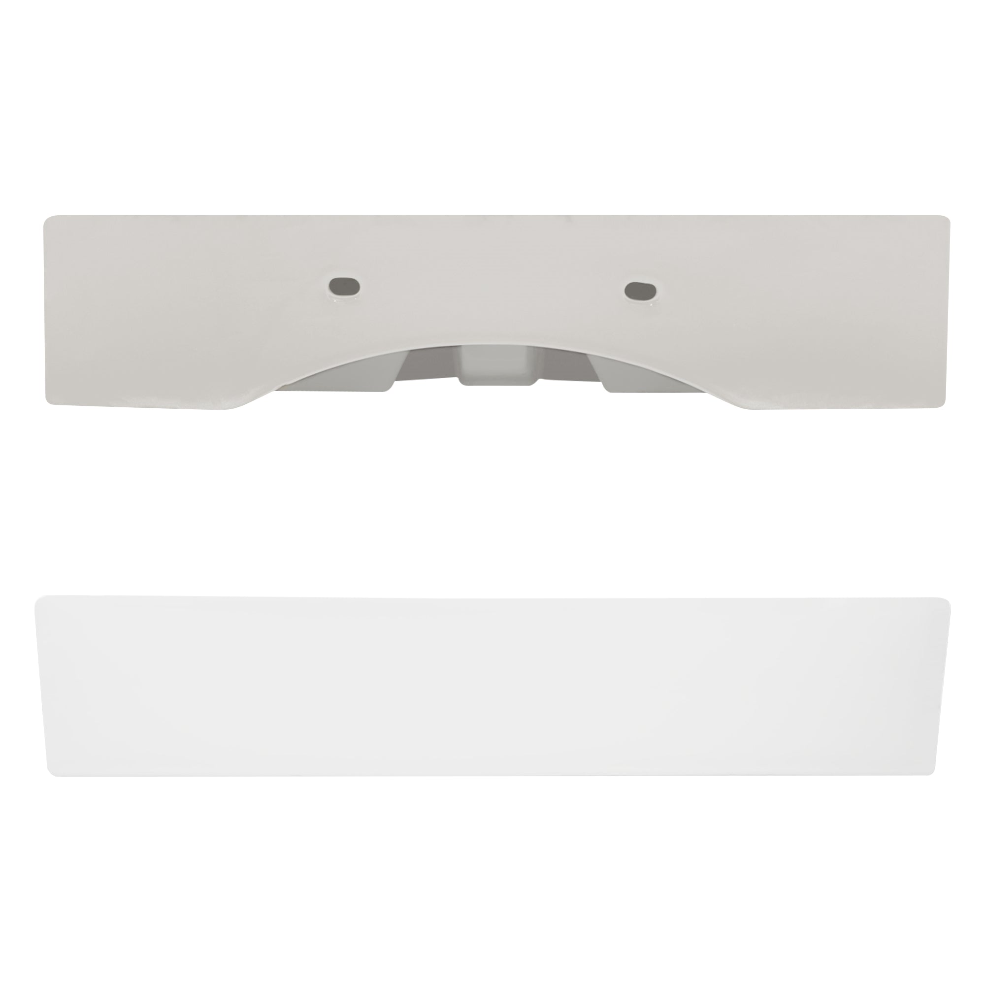 ECD Germany LuxeBath lavabo céramique blanc 605x365 rectangulaire