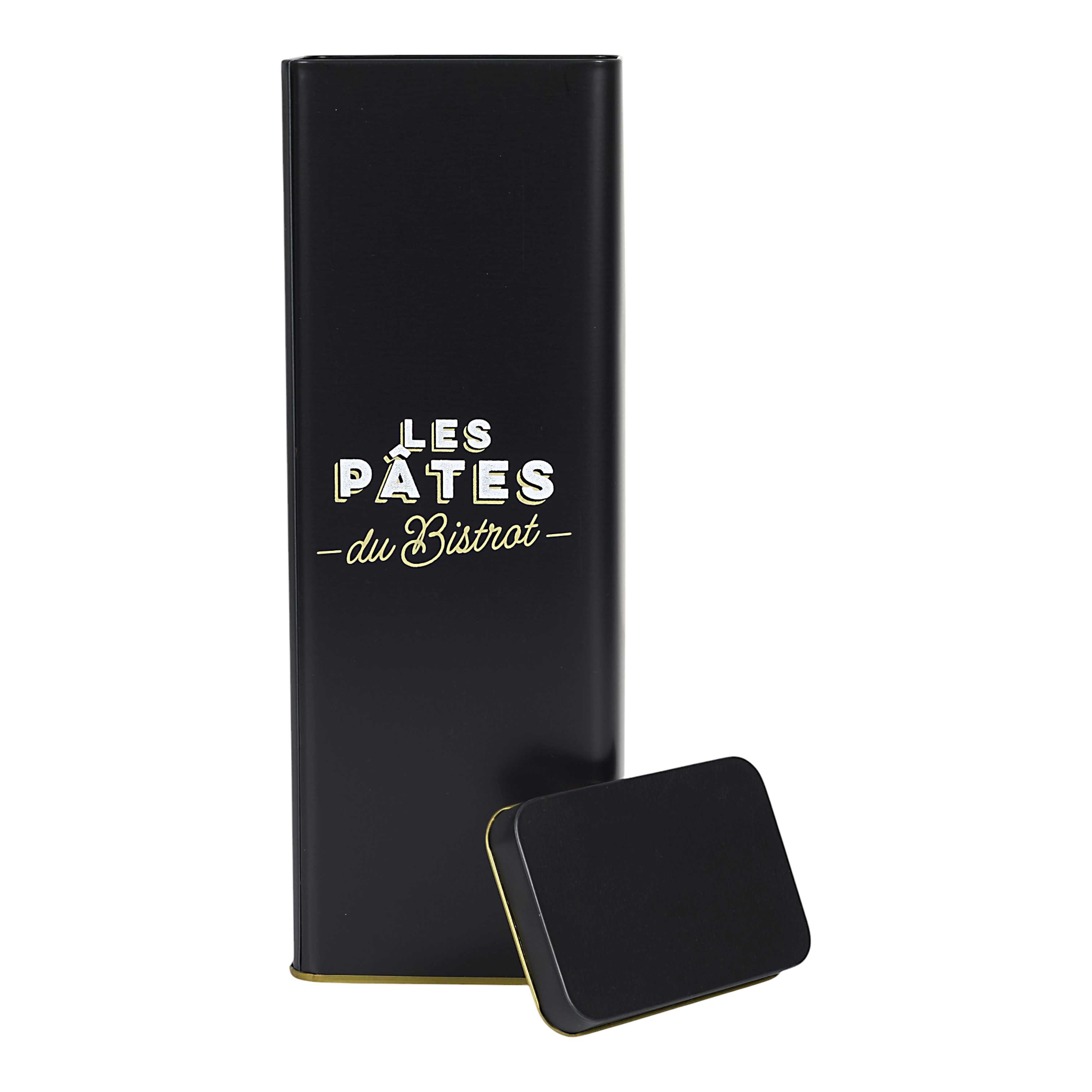Stokomani Maison Bistrot boîte spaghetti métal 9,5x26cm rétro