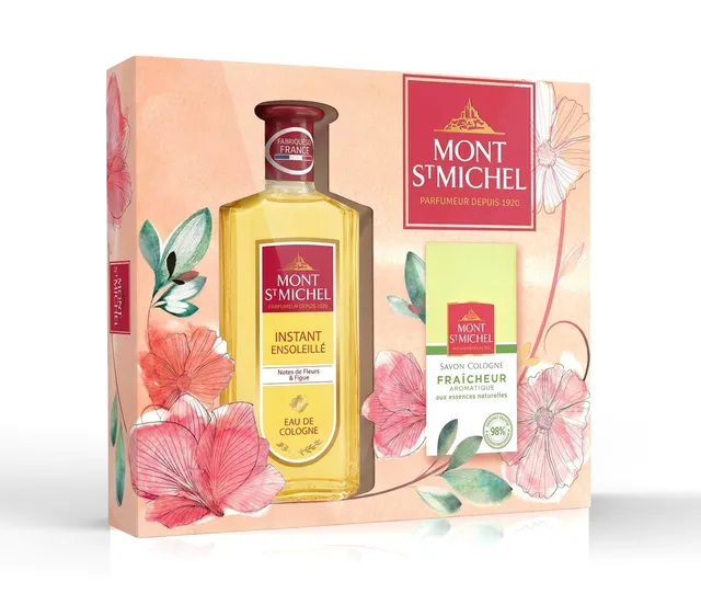 Mont St Michel jardin merveilleux coffret cologne 250ml savon