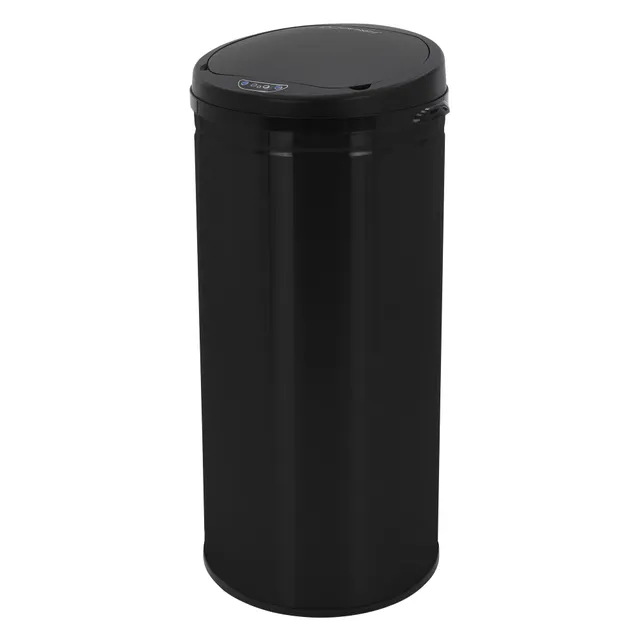 ML-Design poubelle capteur inox brossé argent 50 litres automatique