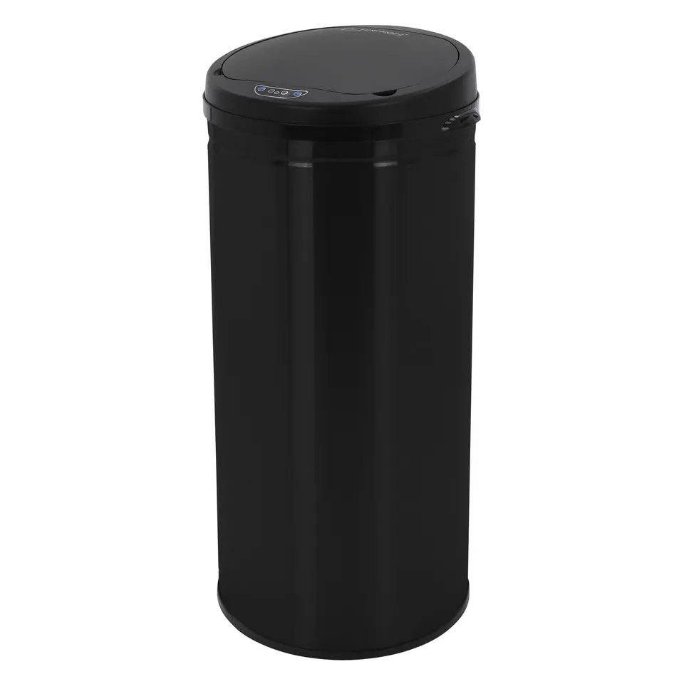 ML-Design poubelle capteur inox brossé argent 50 litres automatique