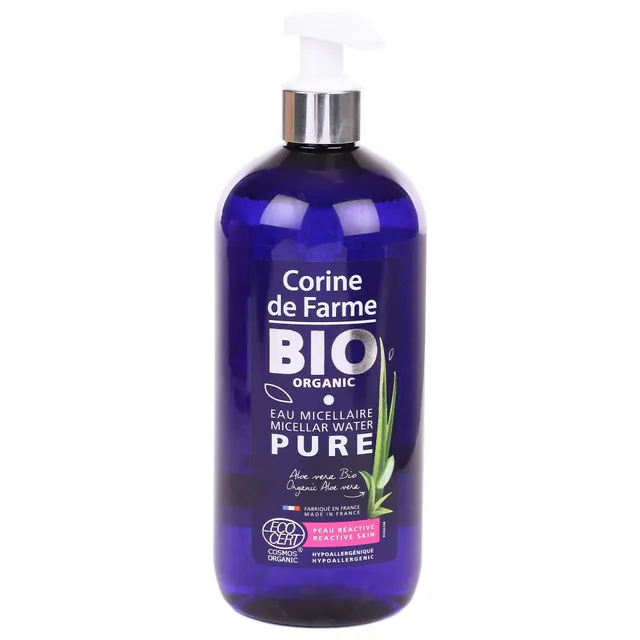 Stokomani Beauté Eau micellaire pure pompe peaux réactives