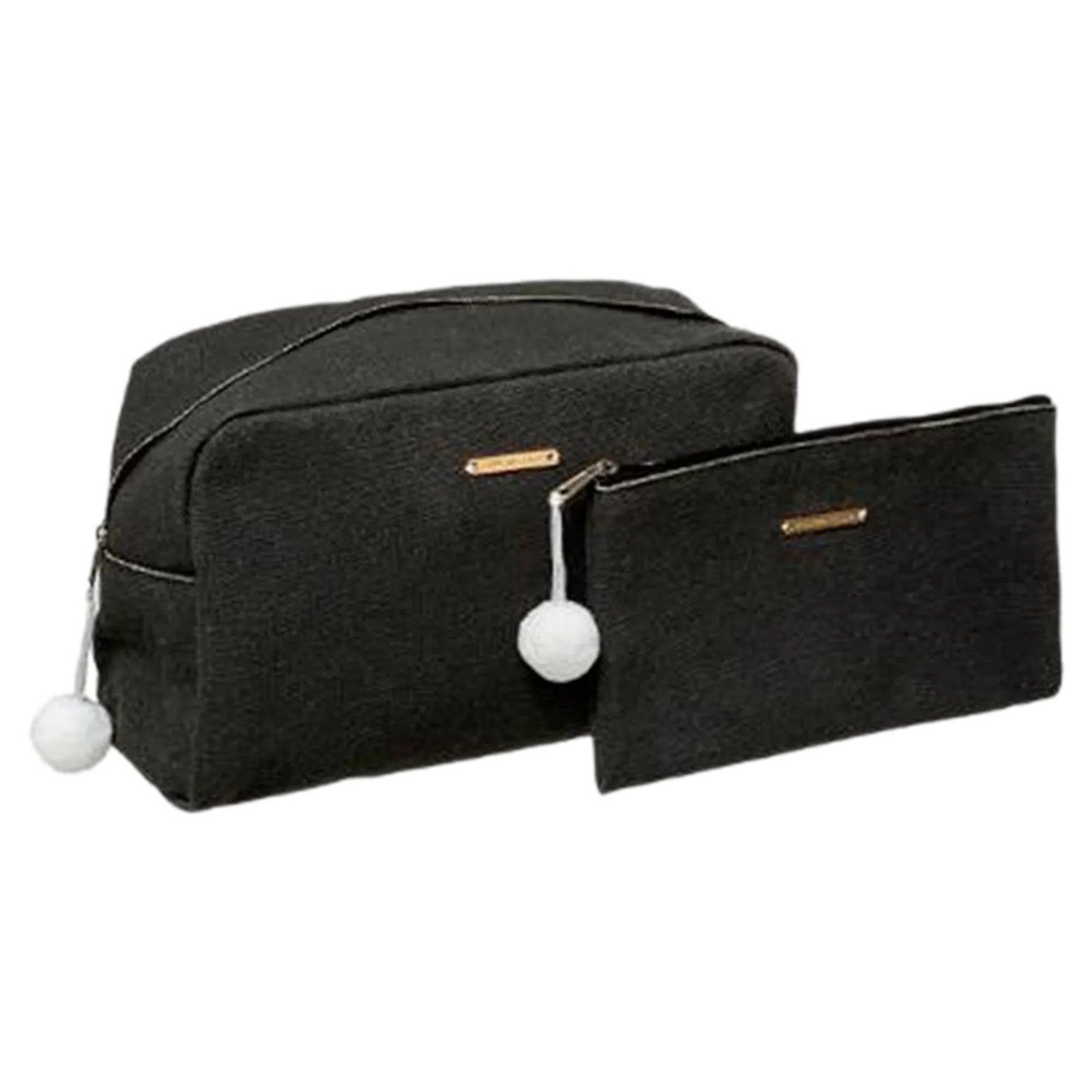 Stokomani Beauté set 2 trousses toilette maquillage noir