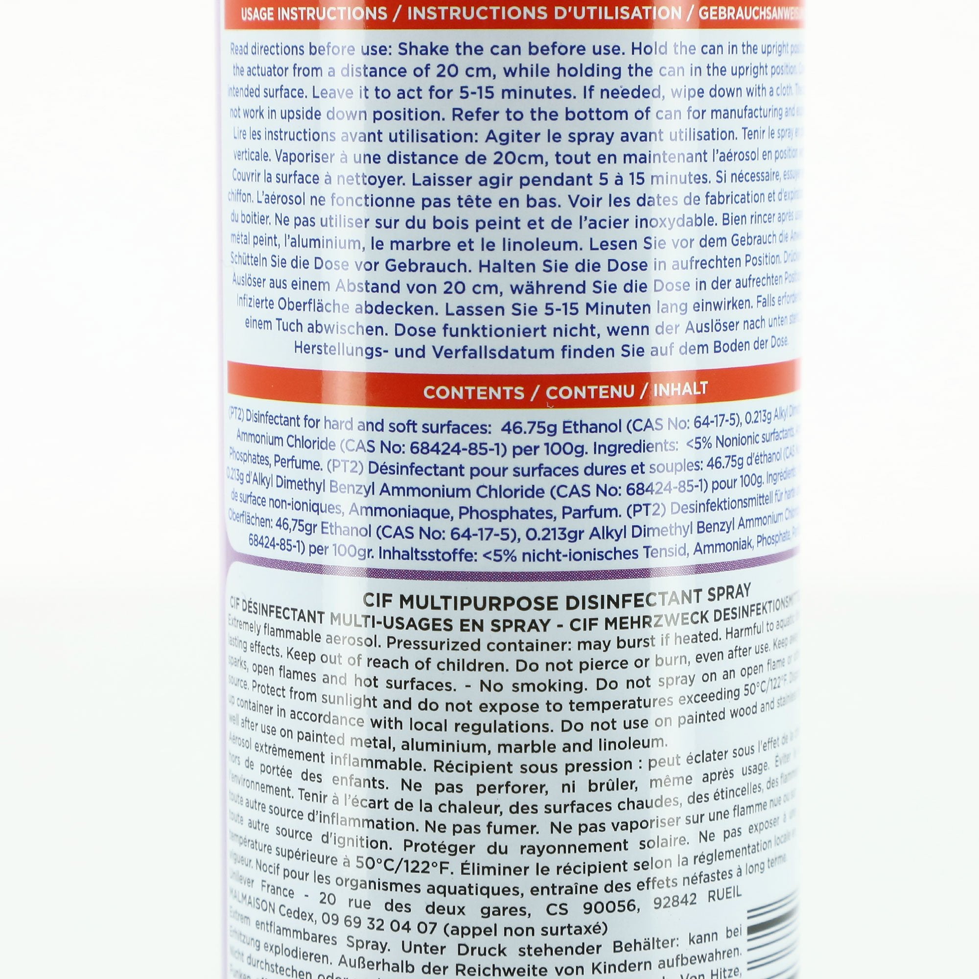 Cif Spray désinfectant multi-surfaces fleurs sauvages