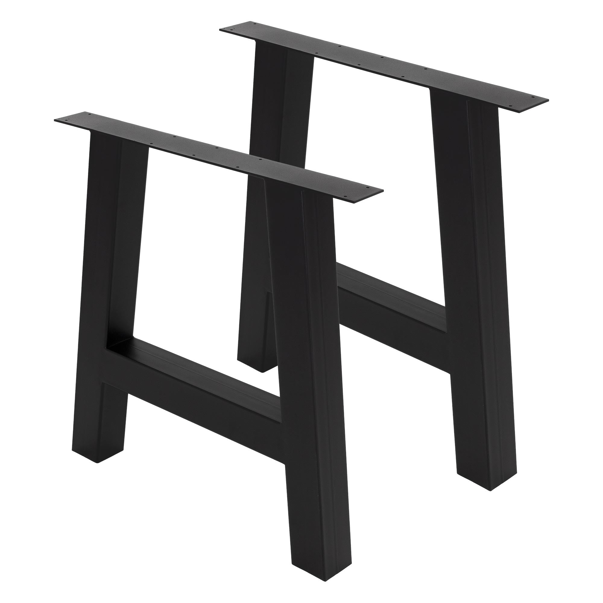 ECD Germany Möbel pieds de table A 70x72 cm anthracite acier lot 2