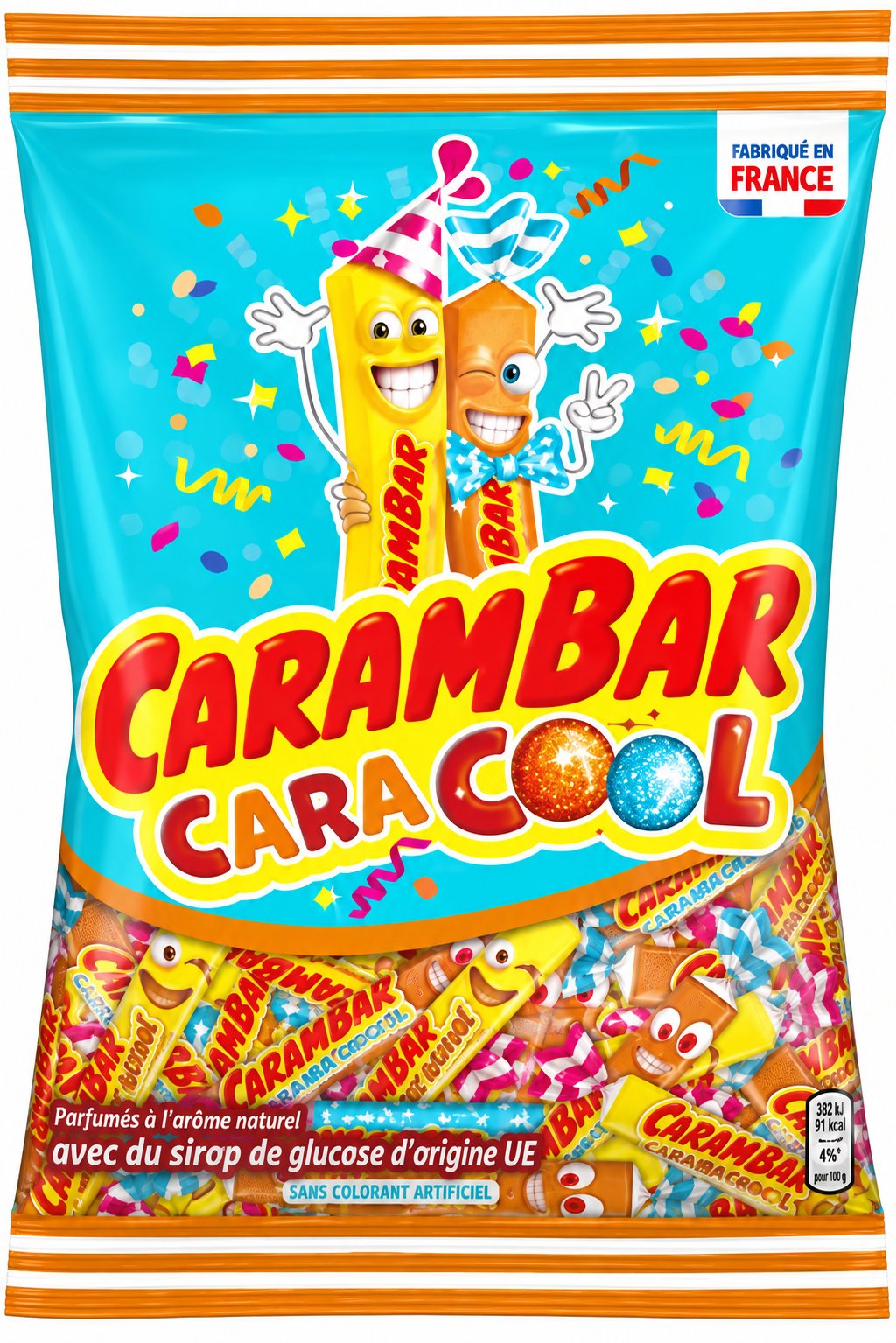 Carambar Caracool confiseries Halloween sachet partage