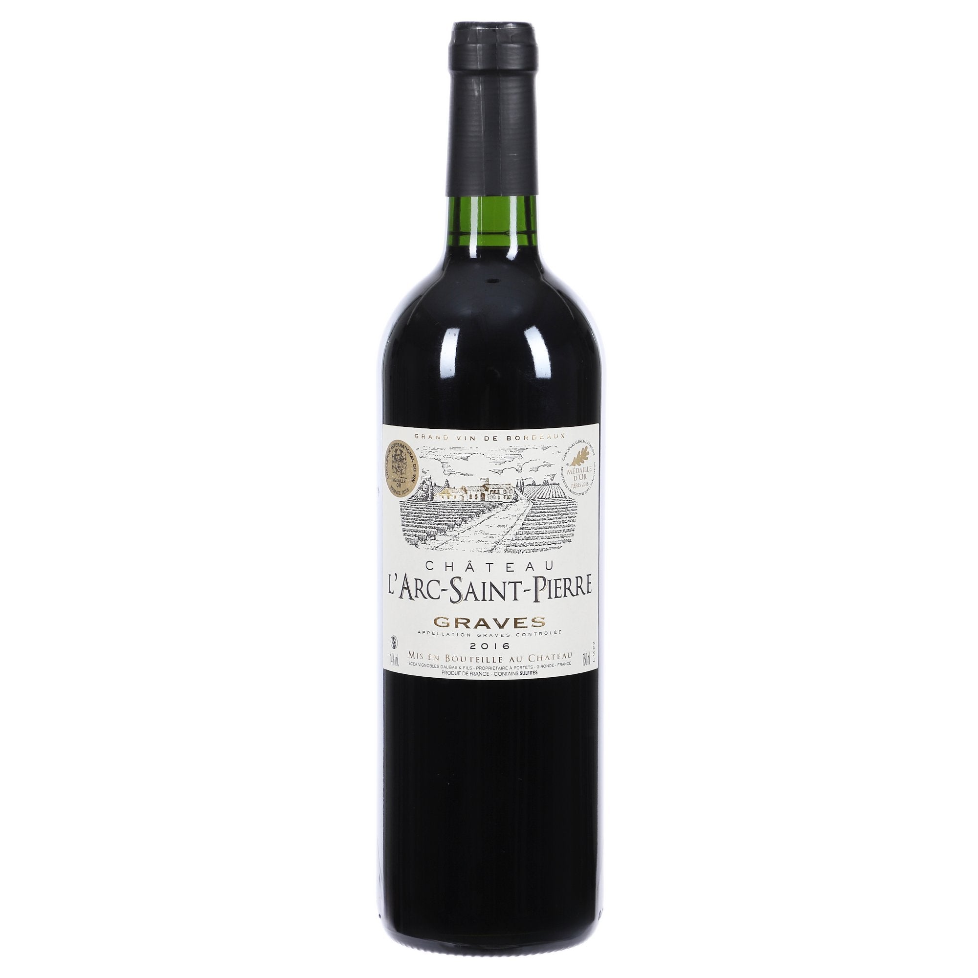 Château L'Arc Saint Pierre 2016 vin rouge médaille d'or