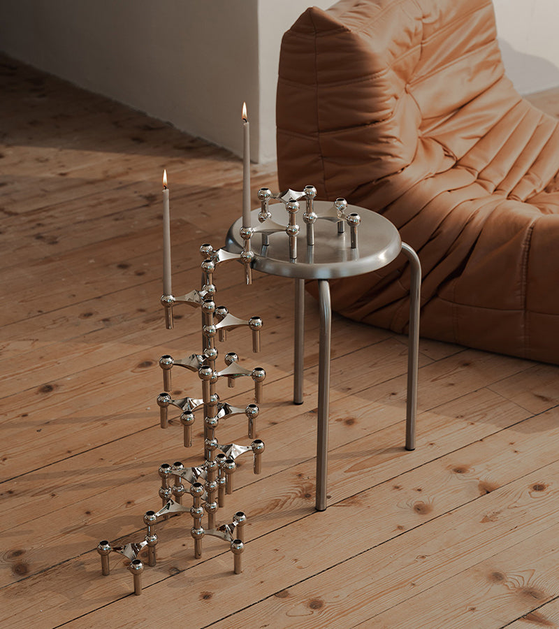 Stoff Nagel bougeoir et bougies design iconique