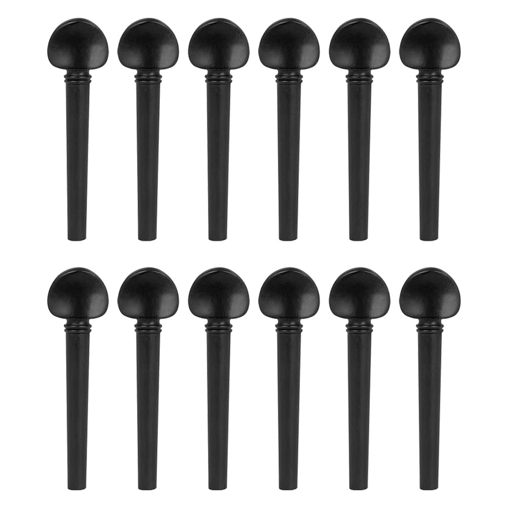 Milisten Musical Instruments Chevilles Oud Ébène 12 Pièces