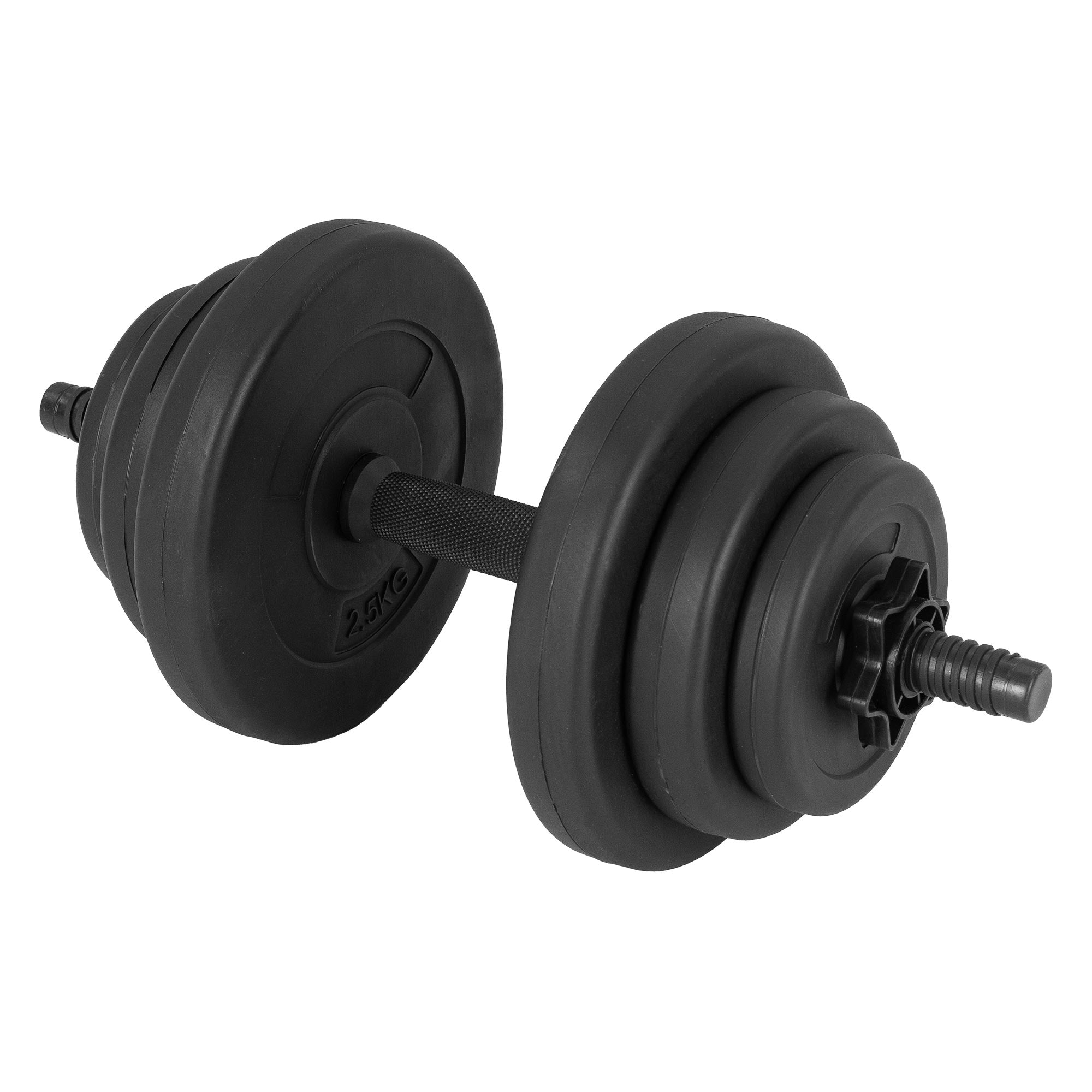 ECD Germany Sport haltère courte 10 kg plastique fitness maison