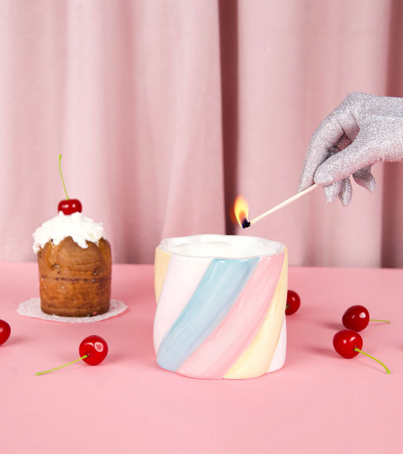 L'avant gardiste Objets déco Bougie marshmallow parfum sucré