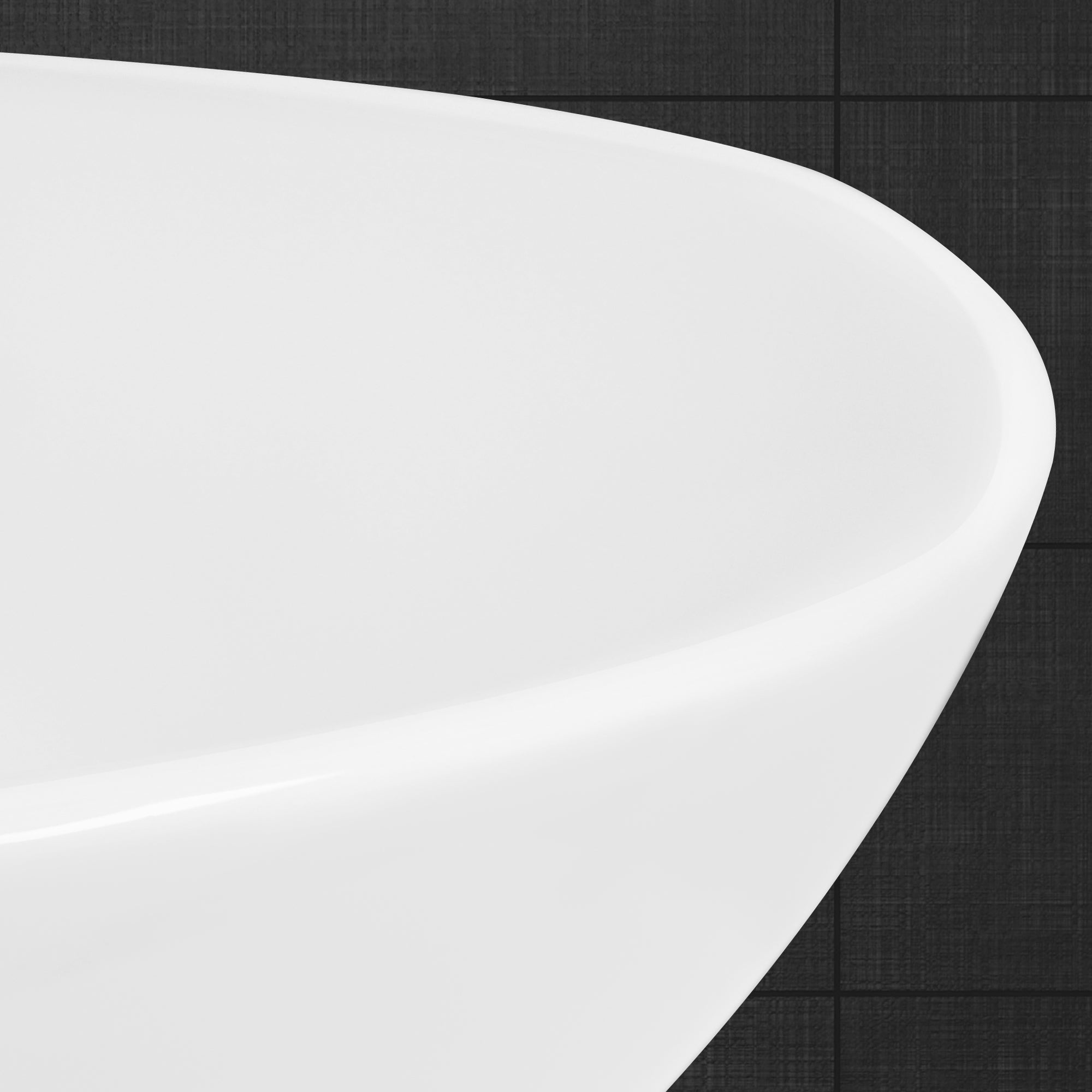 ECD Germany Sanitär Vasque ronde céramique blanc Ø42x17cm LuxeBath