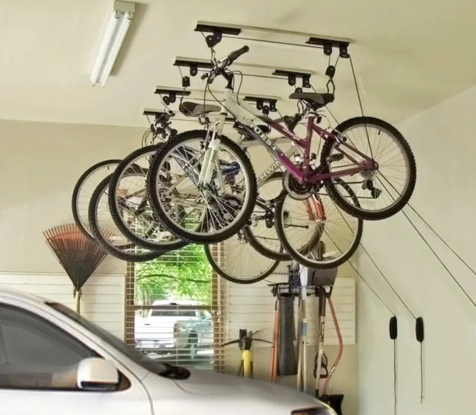 Shop-Story Maison support lève-vélo plafond 20 kg avec poulies