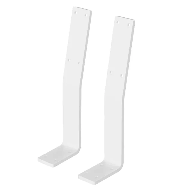 ML-Design Supports dossier de banc acier blanc 345x90mm lot 2