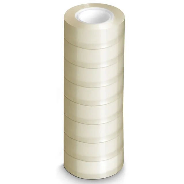 Safe Tool Fournitures de bureau lot 8 rouleaux adhésifs transparents