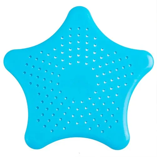 Shop-Story Maison Filtre Cheveux Douche Caoutchouc Bleu