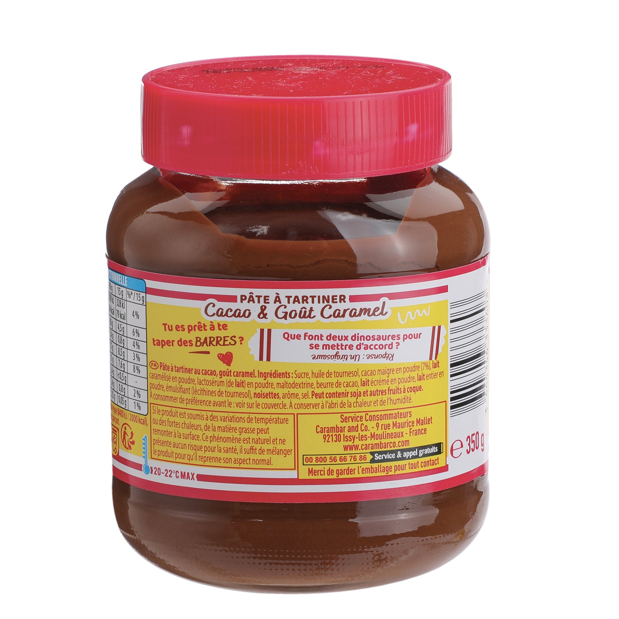Stokomani Épicerie Pâte à tartiner goût carambar pot