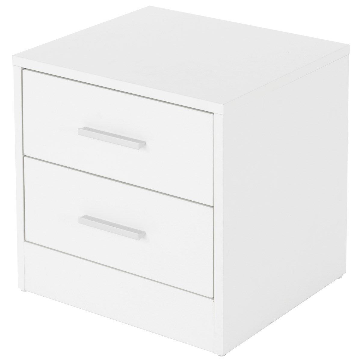 ML-Design chevet 2 tiroirs 38x37x34 cm blanc aggloméré