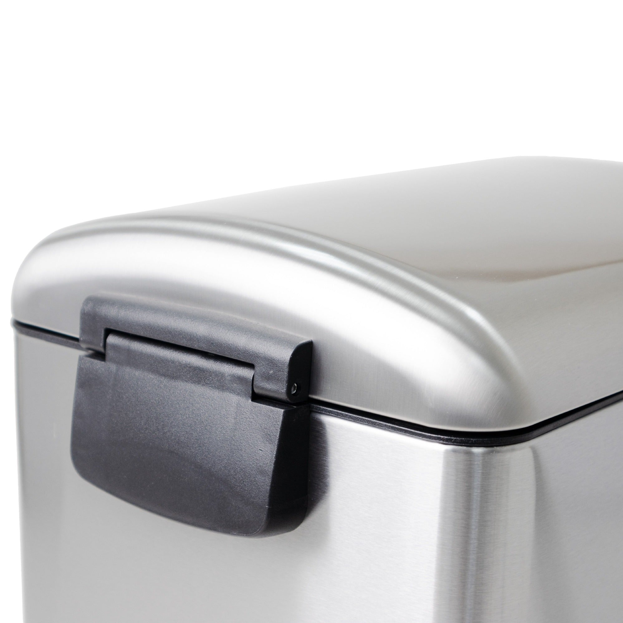 Red Deco Fuller 40L poubelle pédale inox étroite