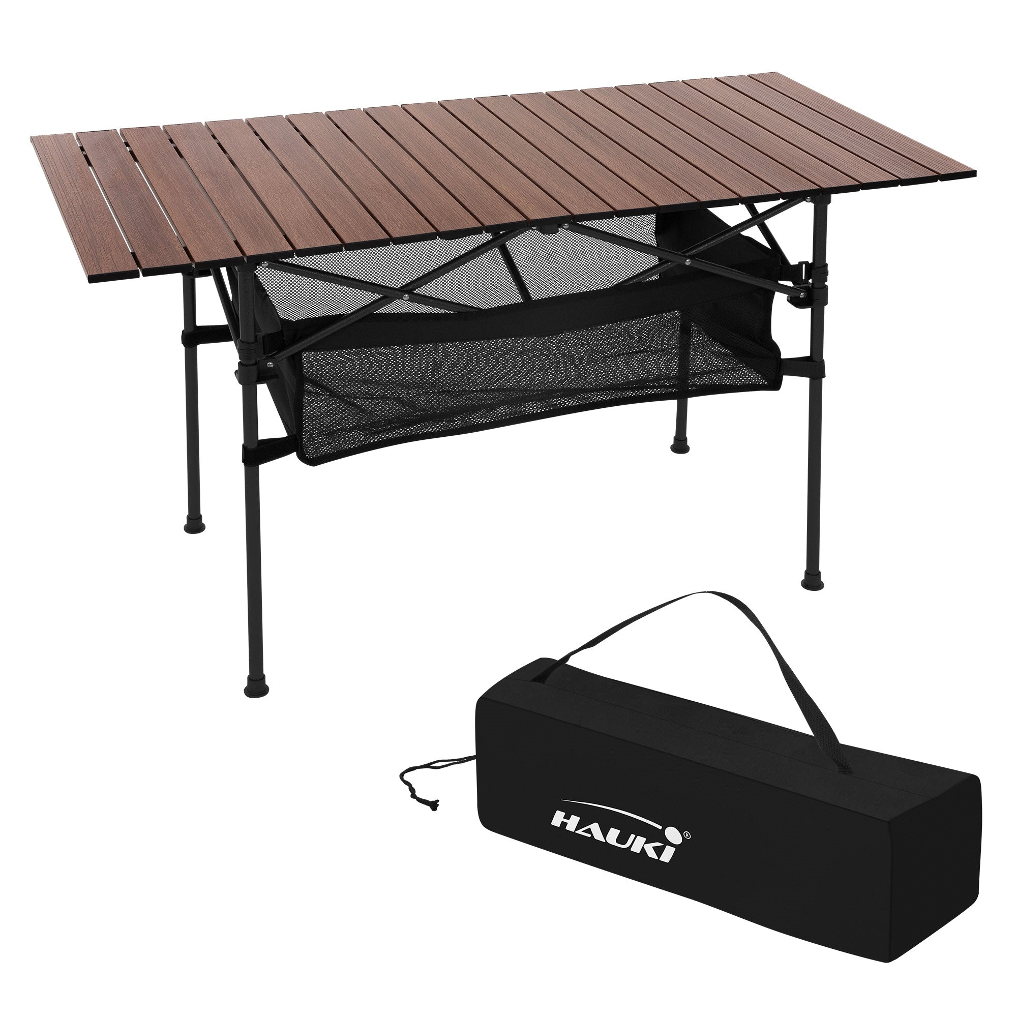 ECD Germany Hauki table camping pliante 118 cm aluminium beige