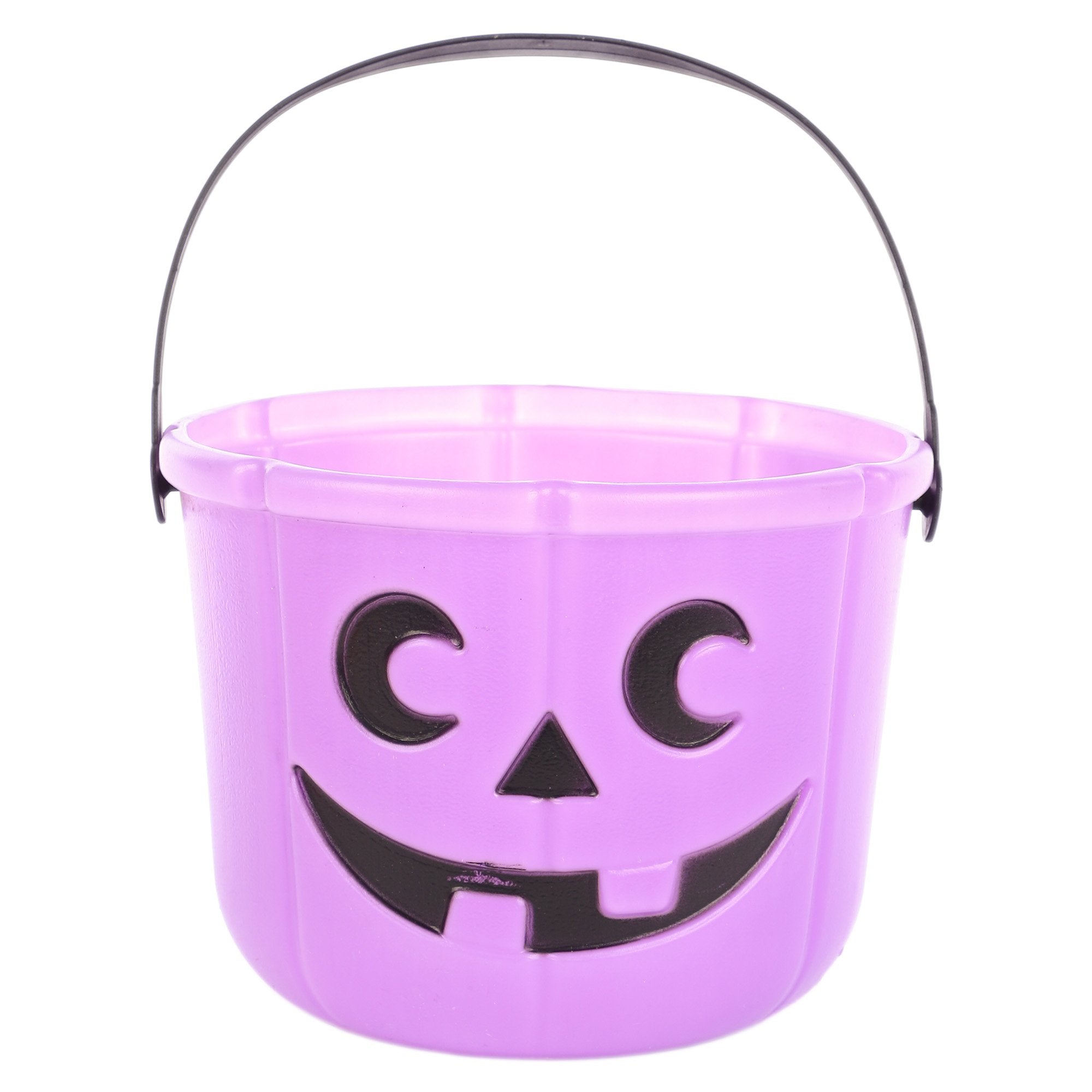 Seau citrouille Halloween panier bonbons plastique