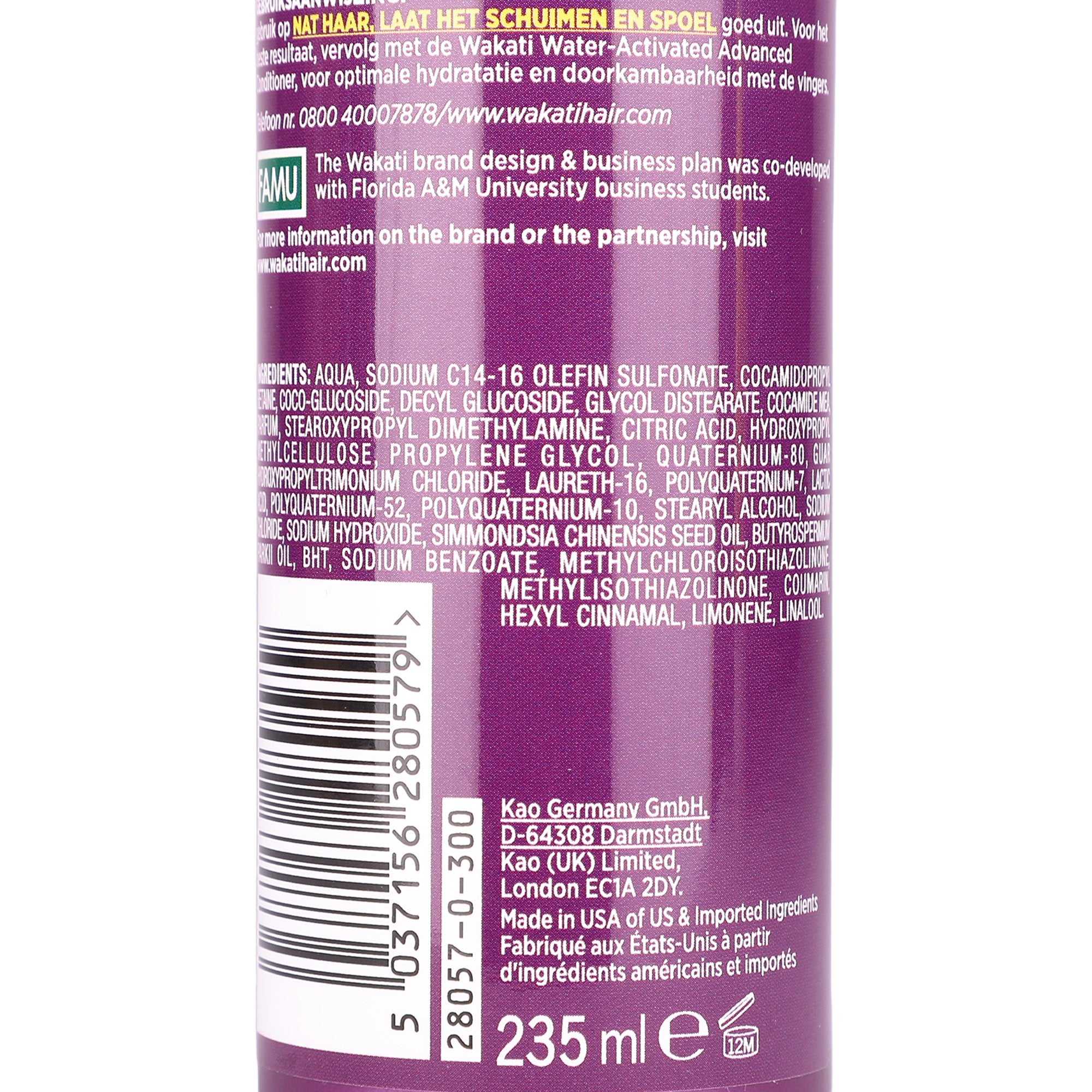 Wakati Shampoing sans sulfate cuir chevelu