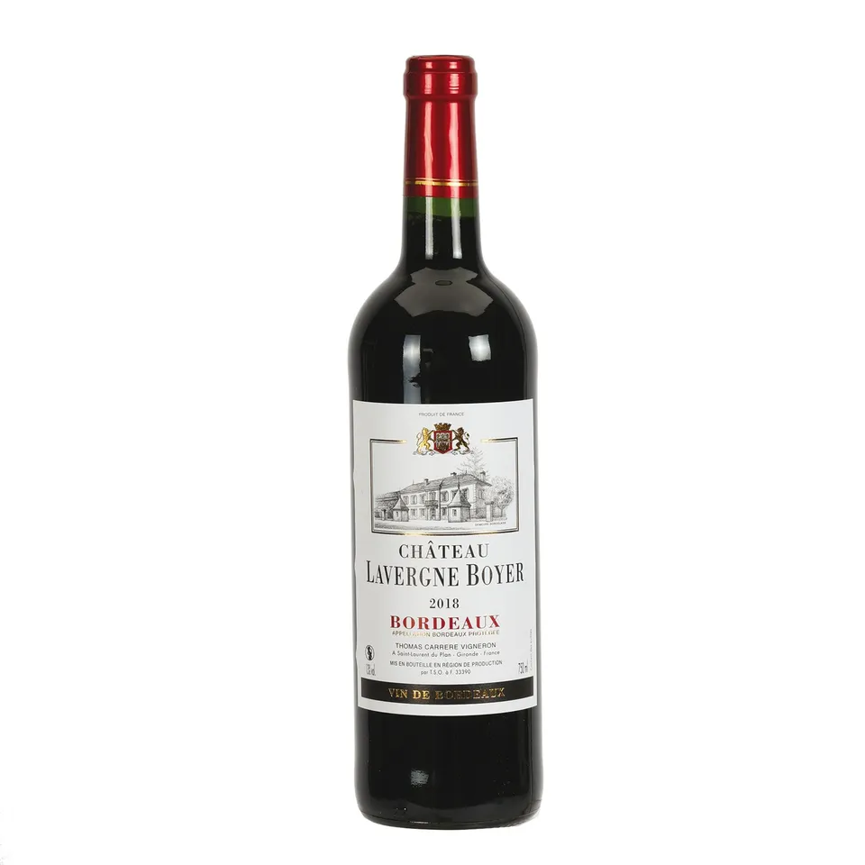 Château Lavergne Boyer coffret bois 2 bouteilles vin