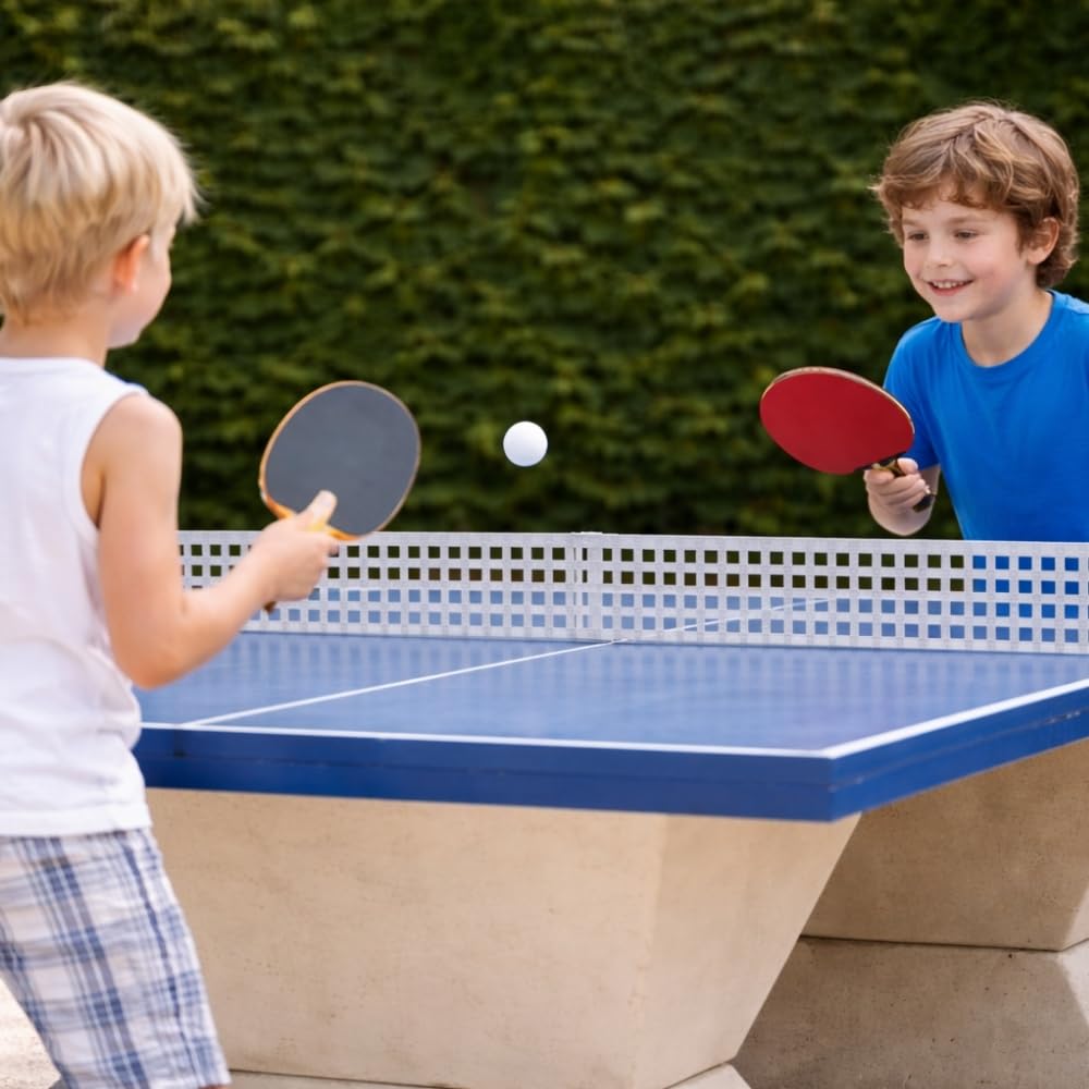 Shop-Story Loisirs Set Ping-Pong 2 Raquettes 2 Balles Housse