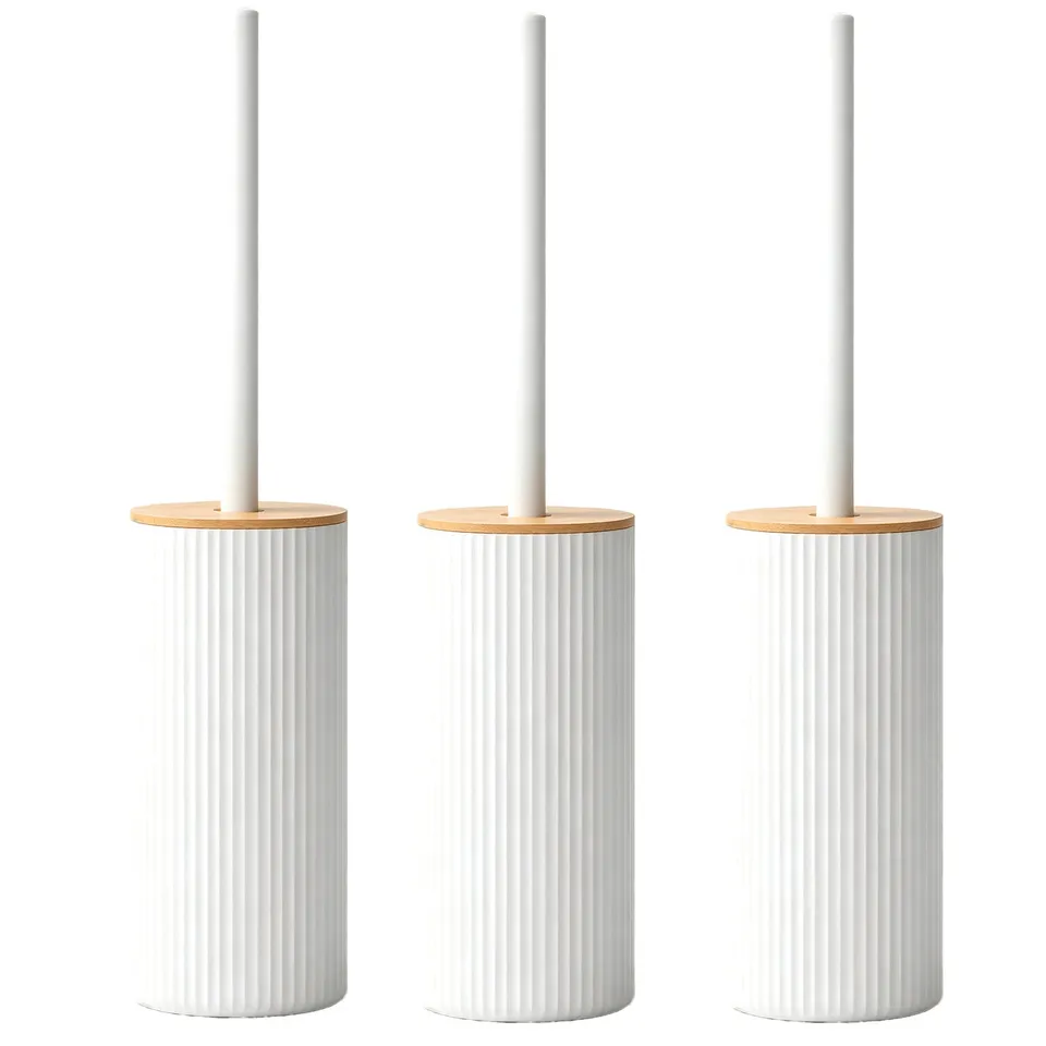 Red Deco Lund brosse WC lot 3 bambou blanc