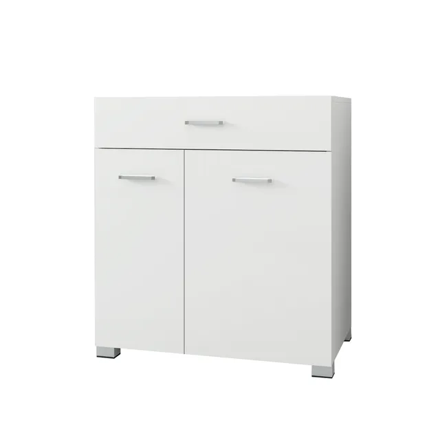 ECD Germany Möbel meuble salle de bain blanc 75x37x90 panier