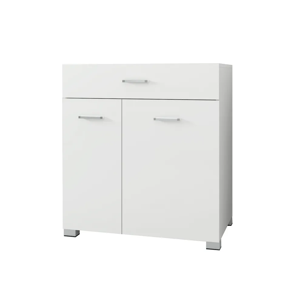 ECD Germany Möbel meuble salle de bain blanc 75x37x90 panier