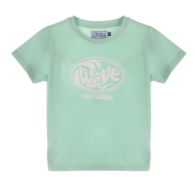 Stokomani Mode tee-shirt enfant vert motif manche courte