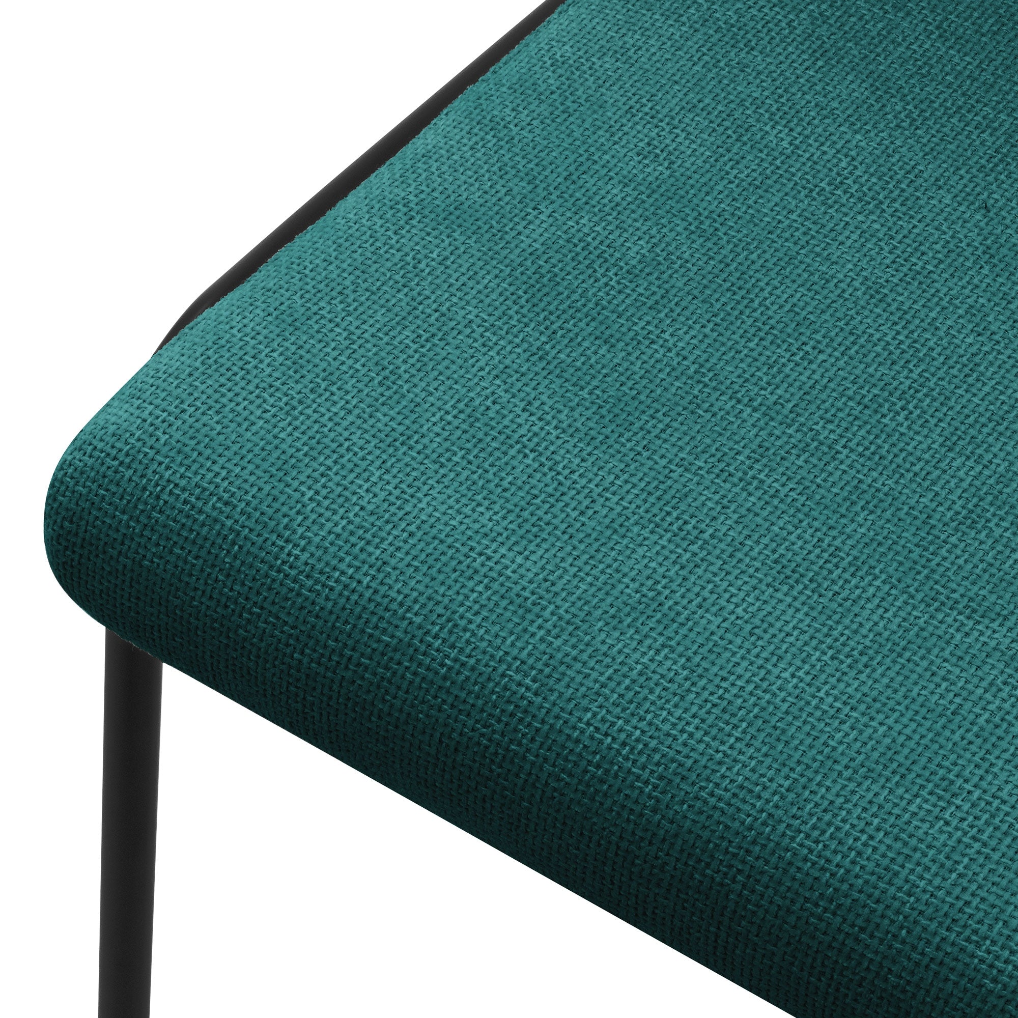 ECD Germany ML-Design chaise pétrole lot 2 rembourrée