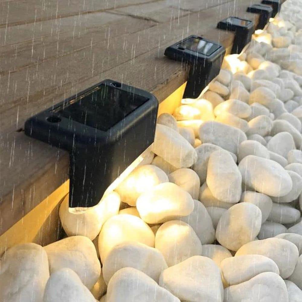 Shop-Story Solarled pack 4 appliques solaires LED noires
