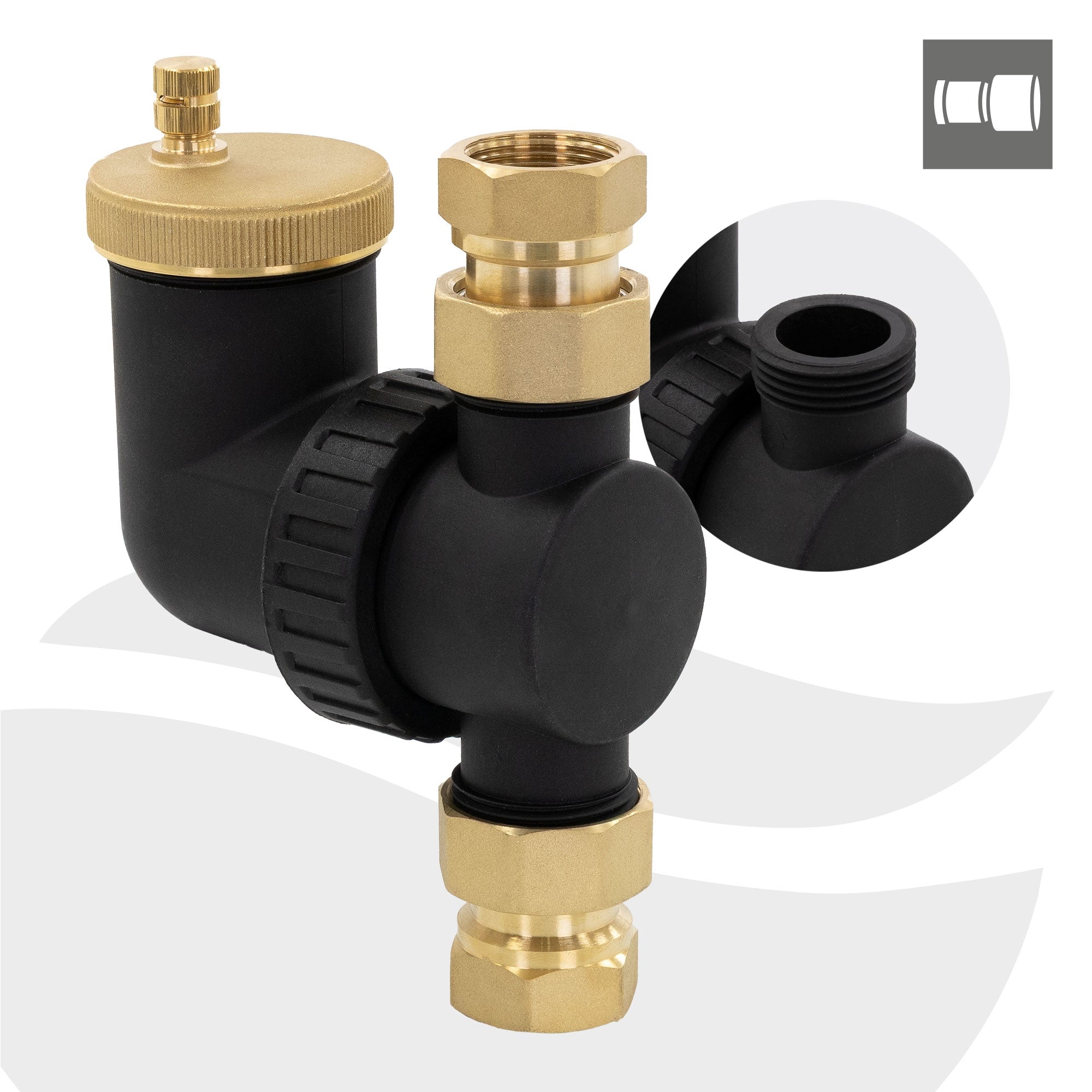 ECD Germany LuxeBath séparateur d'air chauffage auto