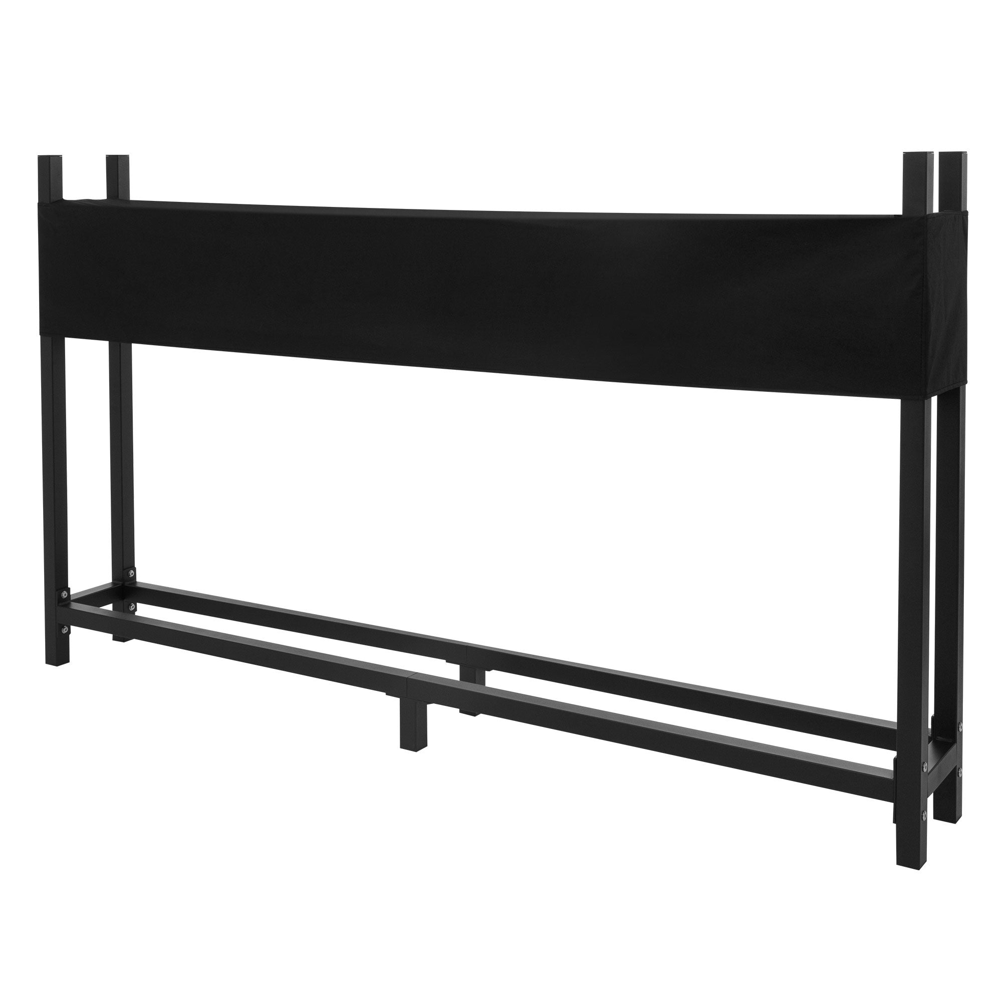 ECD Germany Garten abri bûches acier 113x25x115 bâche