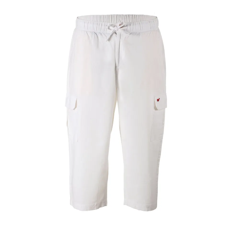Pantacourt homme lin coton blanc taille 38 à 46