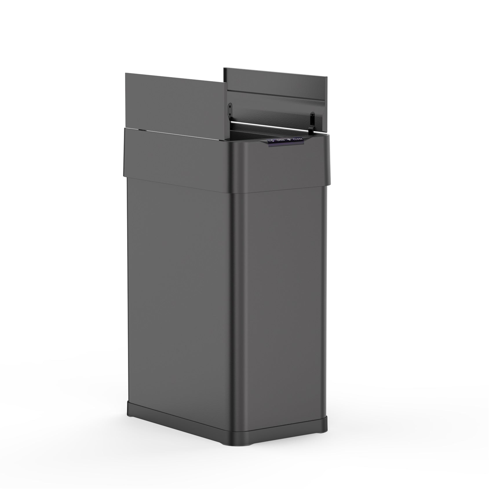 Red Deco Silverlake Black 60L poubelle papillon inox