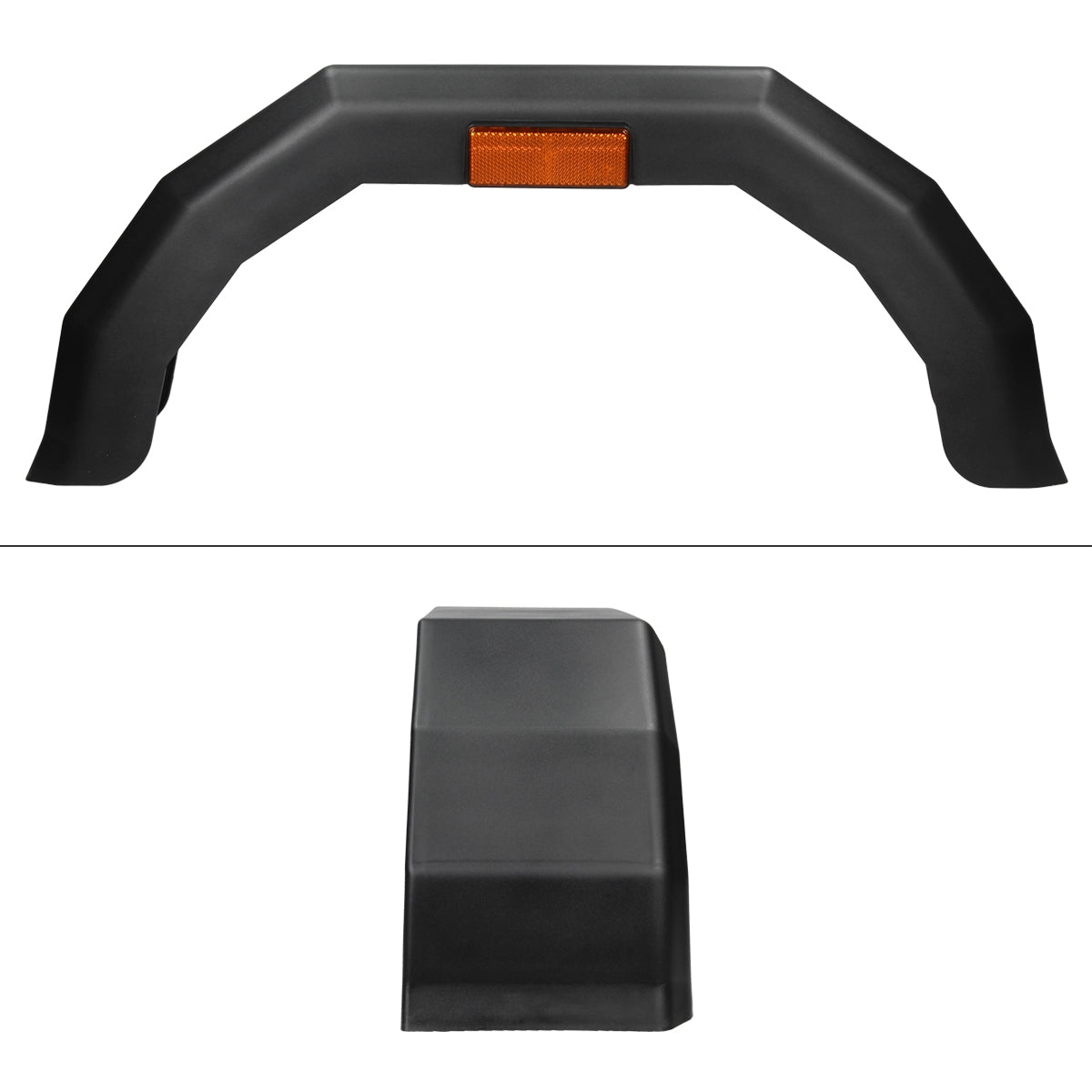 ECD Germany garde-boue remorque 13 plastique noir 775 mm lot de 2