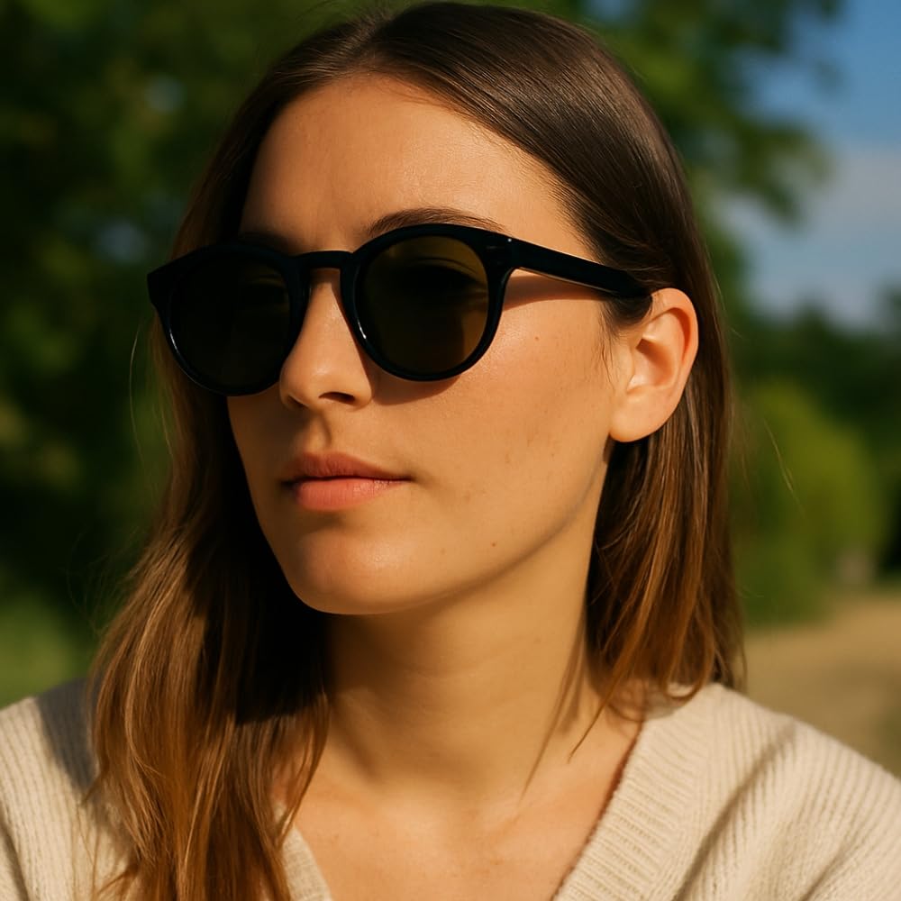 Shop-Story Surfrider Lunettes de soleil femme ronde noir cat.3