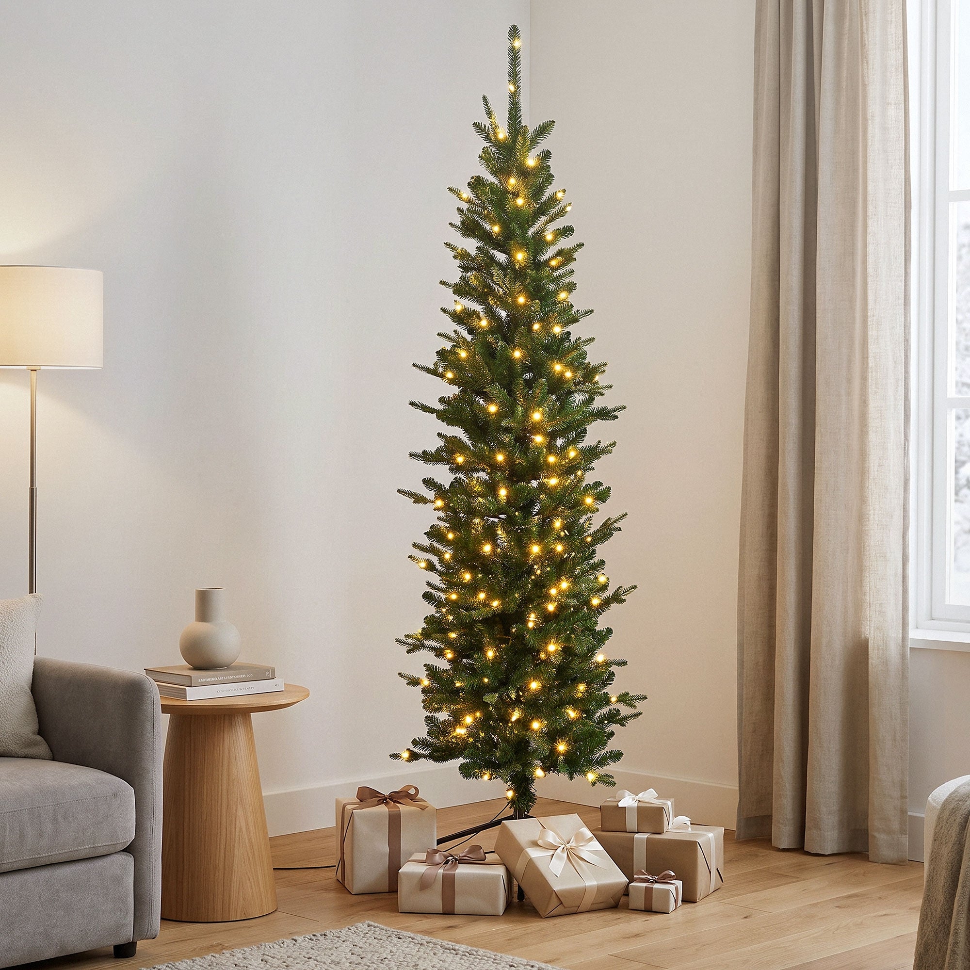 ECD Germany sapin de Noël artificiel vert 180 cm LED 933 pointes
