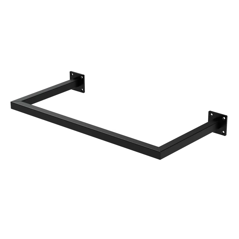 ECD Germany ML-Design 30x60 cm portant mural acier noir 50kg
