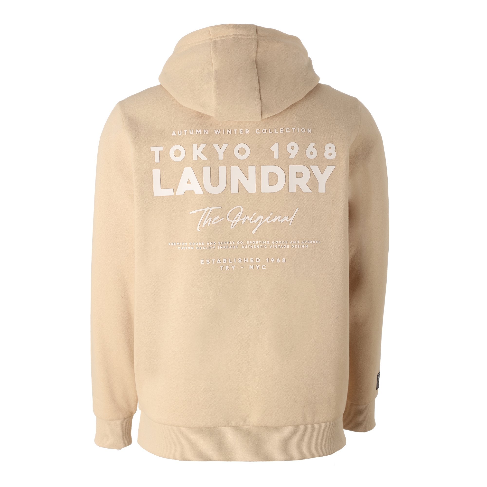 Sweat à capuche beige homme taille L coton