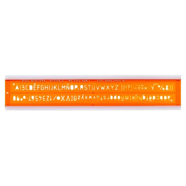 Safe Tool Trace lettres ISO 7 mm droit normographe