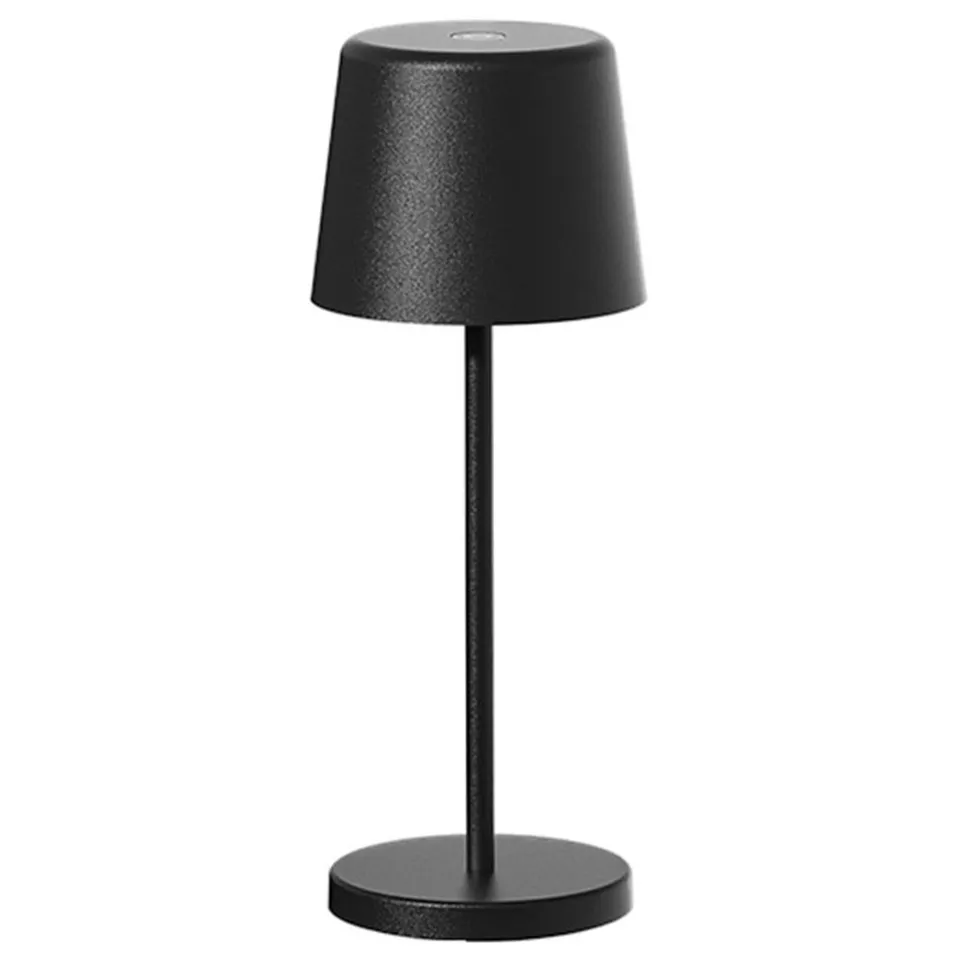 Red Deco Kelly Mini lampe table sans fil noire LED H22cm