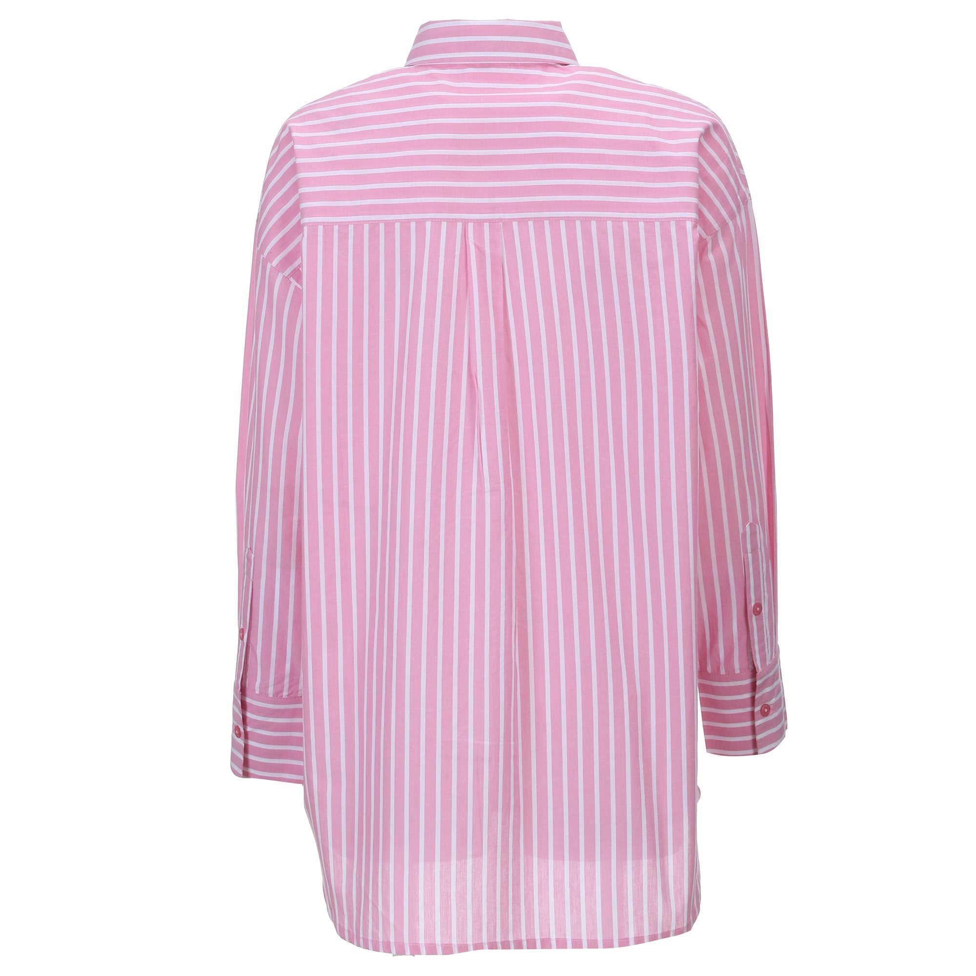 Stokomani Mode Chemise popeline rose chemisier femme