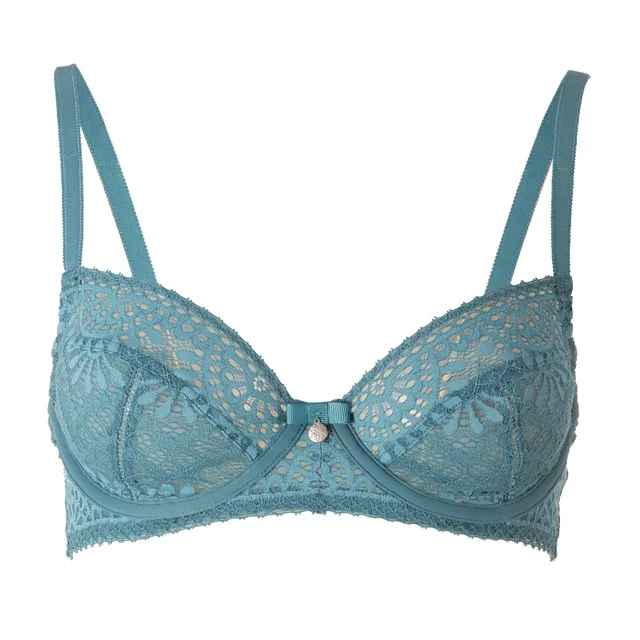 Stokomani Mode Soutien-gorge dentelle bleu canard 95C