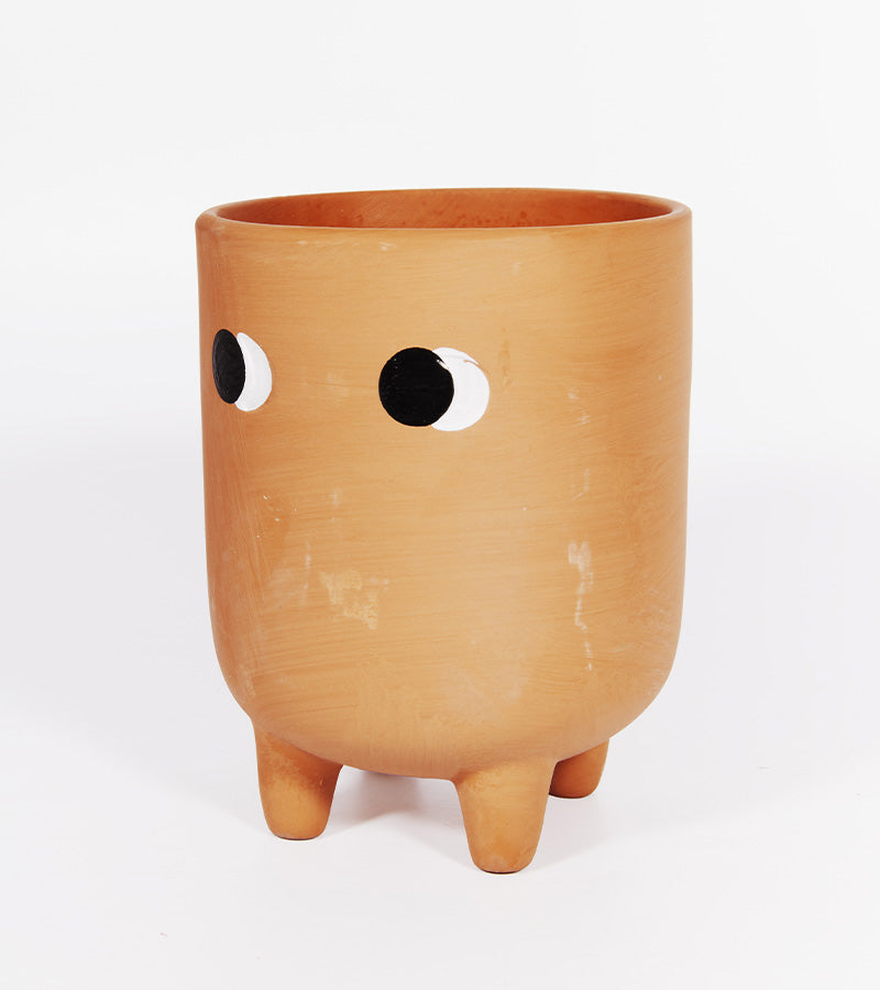 L'avant gardiste Vases et cache-pots Petit cache-pot terre cuite yeux